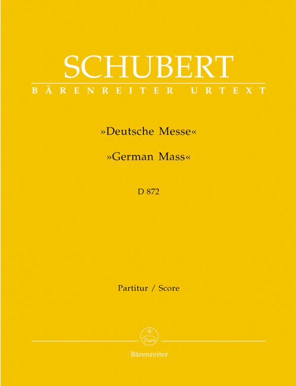 Deutsche Messe für gem Chor,&nbsp;&nbsp;und Orchester&nbsp;&nbsp;Partitur