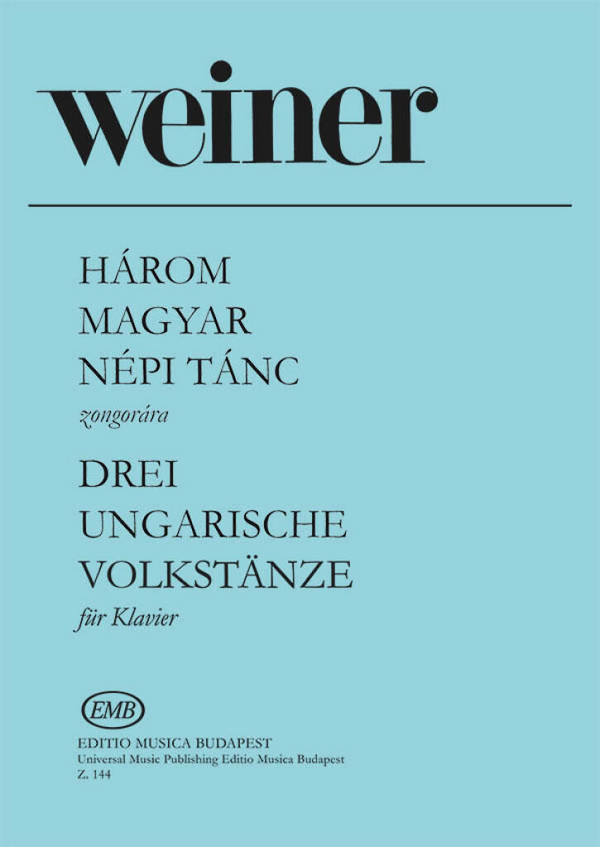 3 ungarische Volkstänze  für Klavier  