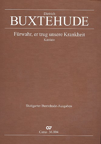 Fürwahr, er trug unsere Krankheit&nbsp;&nbsp;für Soli, Chor, Streicher unc Bc&nbsp;&nbsp;Partitur