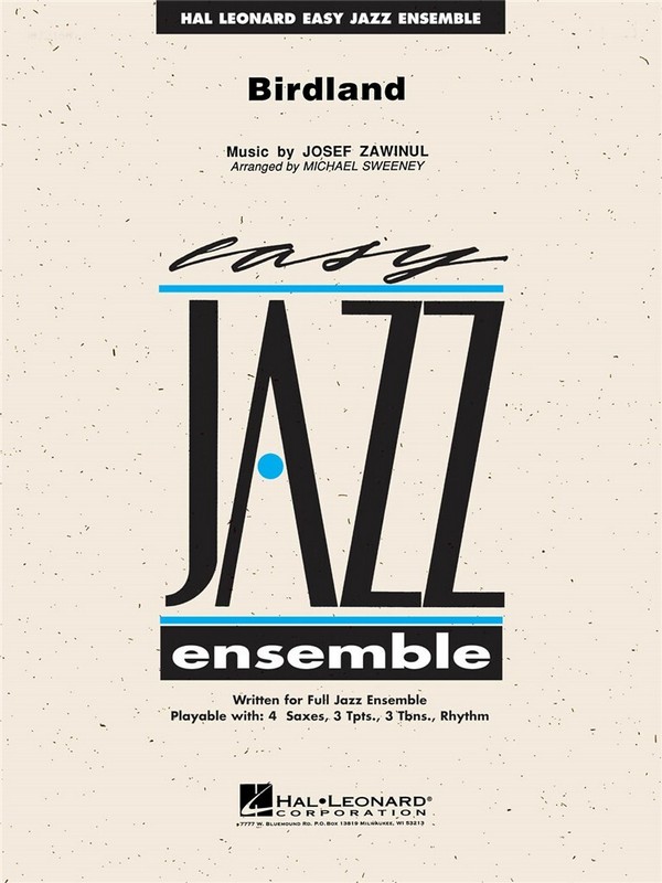 Birdland: for jazz ensemble  score and parts  