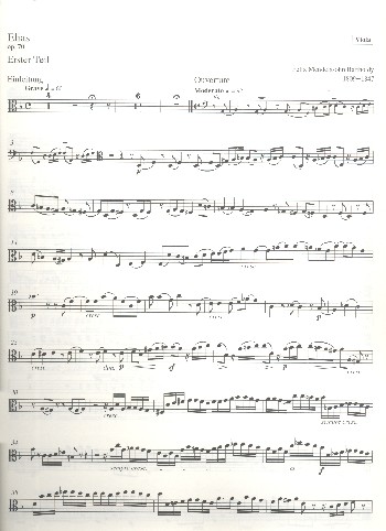 Elias op.70 MWVA25&nbsp;&nbsp;für Soli, gem Chor und Orchester&nbsp;&nbsp;Viola