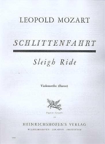 Schlittenfahrt für Streicher,  Trompete und Schlagwerk  Cello/Bass
