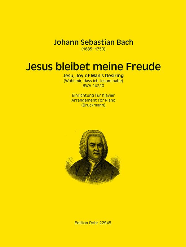 Jesus bleibet meine Freude BWV147,10&nbsp;&nbsp;für Klavier&nbsp;&nbsp;
