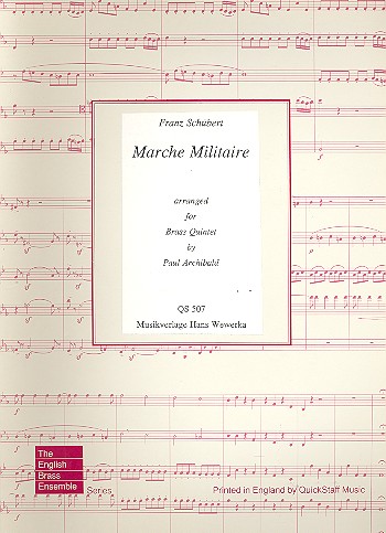 Marche militaire for  brass quintett  score and parts