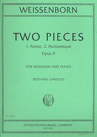 2 Pieces op.9  for bassoon and piano  