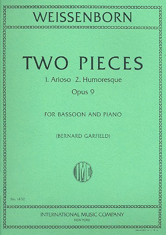 2 Pieces op.9  for bassoon and piano  
