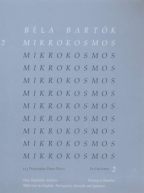 Mikrokosmos vol.2 (nos.37-66)&nbsp;&nbsp;for piano (en/sp/port/jap)&nbsp;&nbsp;