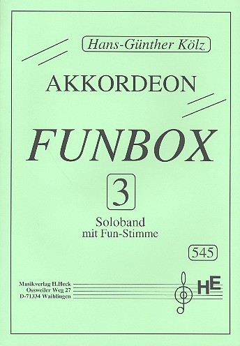 Funbox 3 für Akkordeon  und Fun-Stimme  