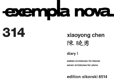 Diary 1 7 Miniaturen  für Klavier  