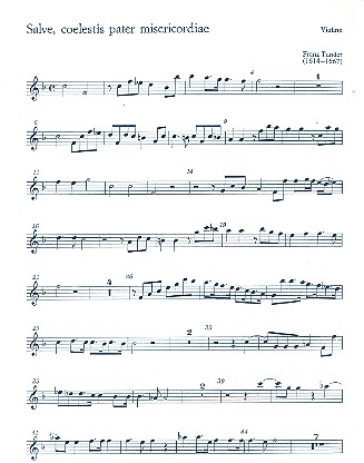 Salve coelestis pater misericordiä&nbsp;&nbsp;für Bass, Violine und Bc&nbsp;&nbsp;Violine 1