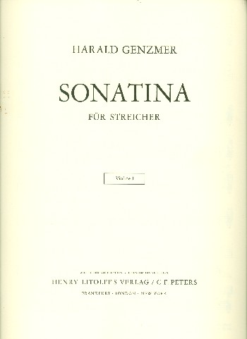 Sonatina prima  für Streicher  Violine 1