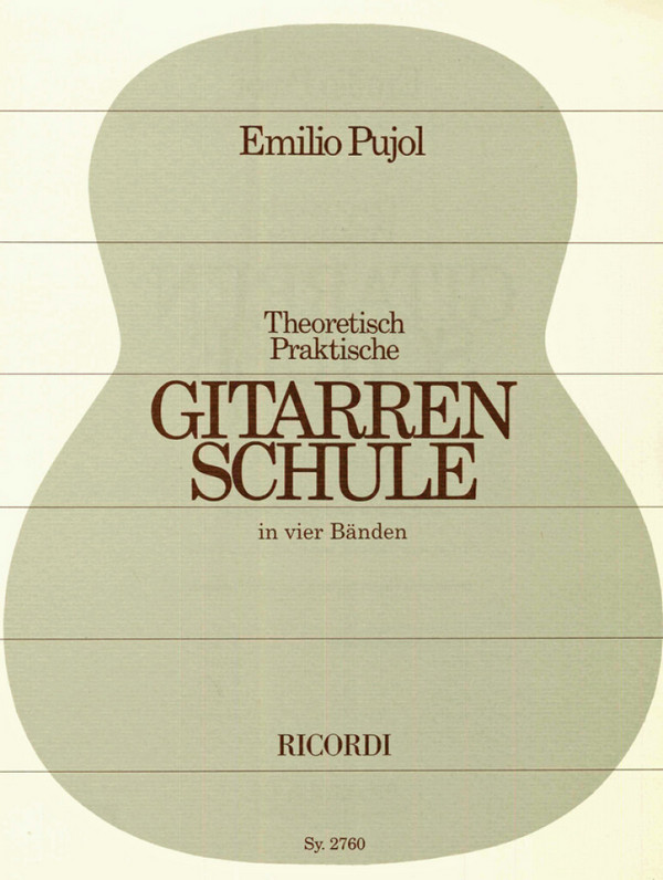 Theoretisch-praktische  Gitarrenschule Band 1-4  nach Francisco Tarrega