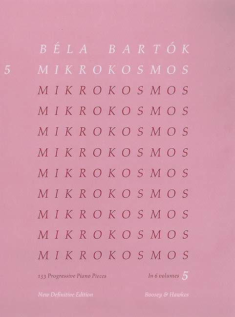 Mikrokosmos Band 5 (Nr.122-139)&nbsp;&nbsp;für Klavier (pink) (en/fr/dt/un)&nbsp;&nbsp;