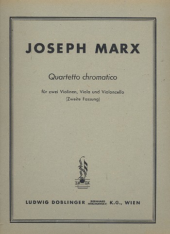 Quartetto chromatico  für Streichquartett  Stimmen (2. Fassung)