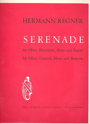 Serenade für Oboe,  Klarinette,&nbsp;&nbsp;Horn und Fagott&nbsp;&nbsp;Partitur