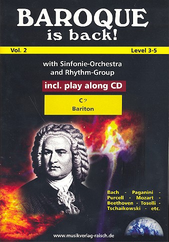 Baroque is back vol.2 (+CD)  für 1-2 Baritone in C, Bassschlüssel  