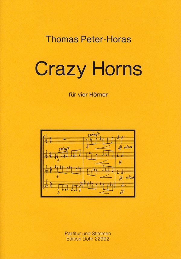 Crazy Horns  für 4 Hörner  Partitur und Stimmen