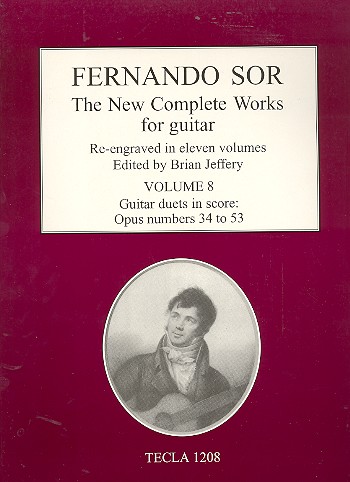 THE NEW COMPLETE WORKS FOR&nbsp;&nbsp;GUITAR VOL.8 OP.34-53&nbsp;&nbsp;FOR 2 GUITARS,  SCORE