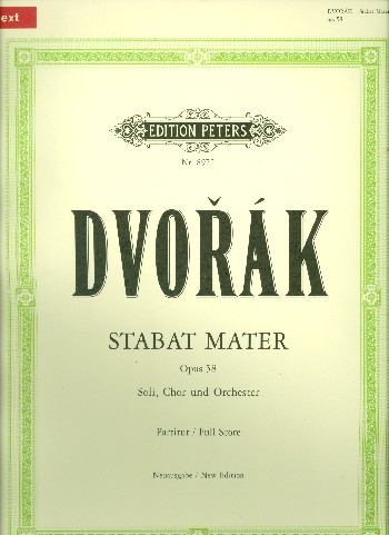 Stabat Mater op.58&nbsp;&nbsp;für Soli, Chor und Orchester&nbsp;&nbsp;Partitur