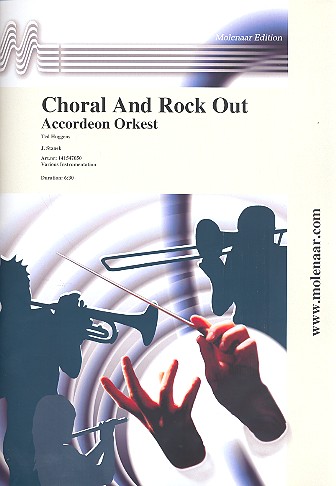 Choral and rock-out Akkordeon-  Orchester mit Bass und Drums  Partitur