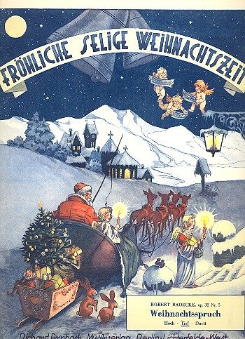 Weihnachtsspruch op.38,5&nbsp;&nbsp;für tiefe Singstimme und Klavier&nbsp;&nbsp;