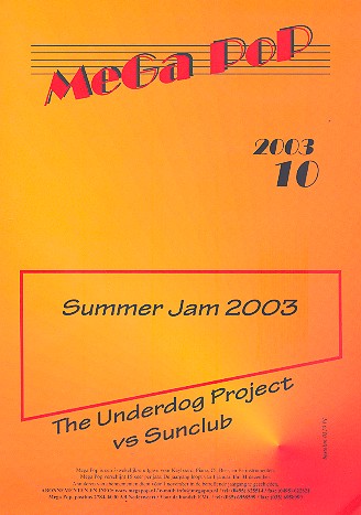 Summer Jam 2003:&nbsp;&nbsp;Einzelausgabe für Klavier&nbsp;&nbsp;