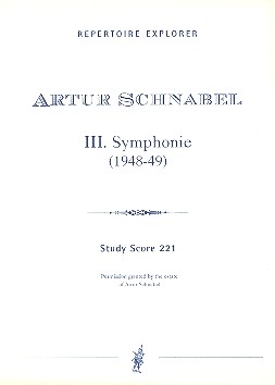 Sinfonie Nr.3 für Orchester  Studienpartitur  