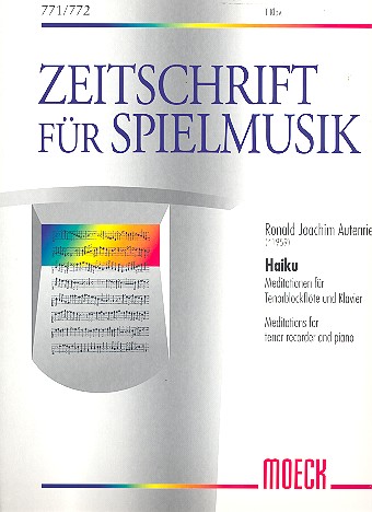 Haiku   für Tenorblockflöte und Klavier  