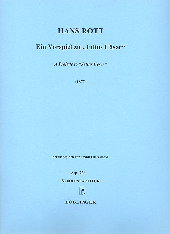 Ein Vorspiel zu Julius Cäsar&nbsp;&nbsp;für Orchester&nbsp;&nbsp;Partitur