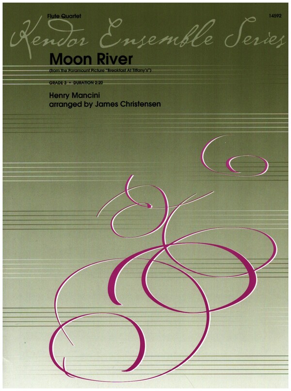 Moon River  for 4 flutes  score and parts
