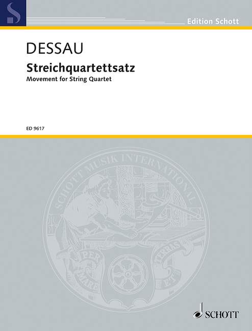 Streichquartettsatz&nbsp;&nbsp;für Streichquartett&nbsp;&nbsp;Partitur und Stimmen