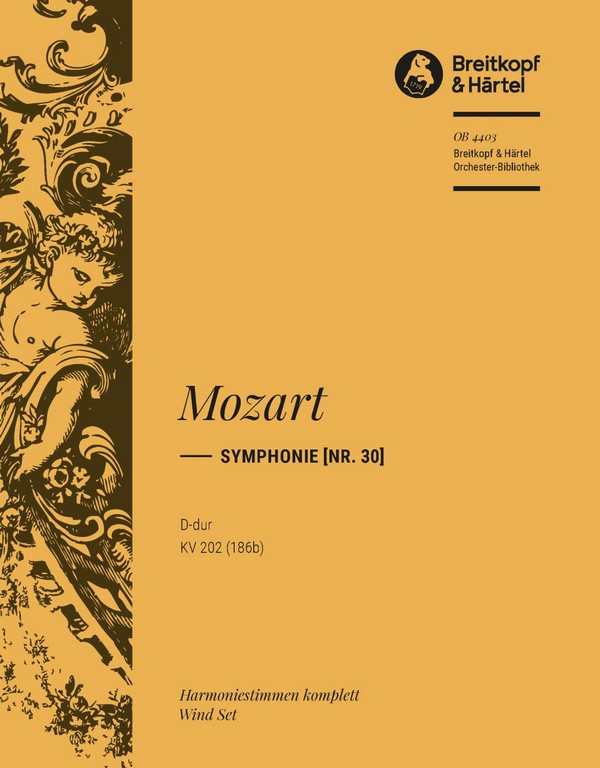 Sinfonie D-Dur Nr.30 KV202&nbsp;&nbsp;für Orchester&nbsp;&nbsp;Harmonie