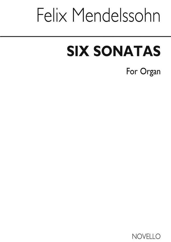 6 Sonatas for organ  Verlagskopie  