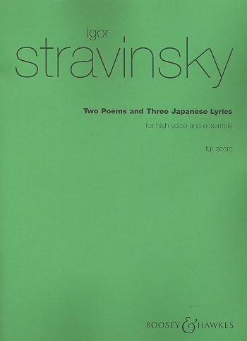 2 Poems and 3 japanese Lyrics  for high voice and ensemble  score (dt/en)