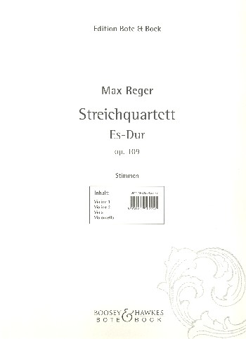 Streichquartett Es-Dur op-109&nbsp;&nbsp;Stimmen&nbsp;&nbsp;