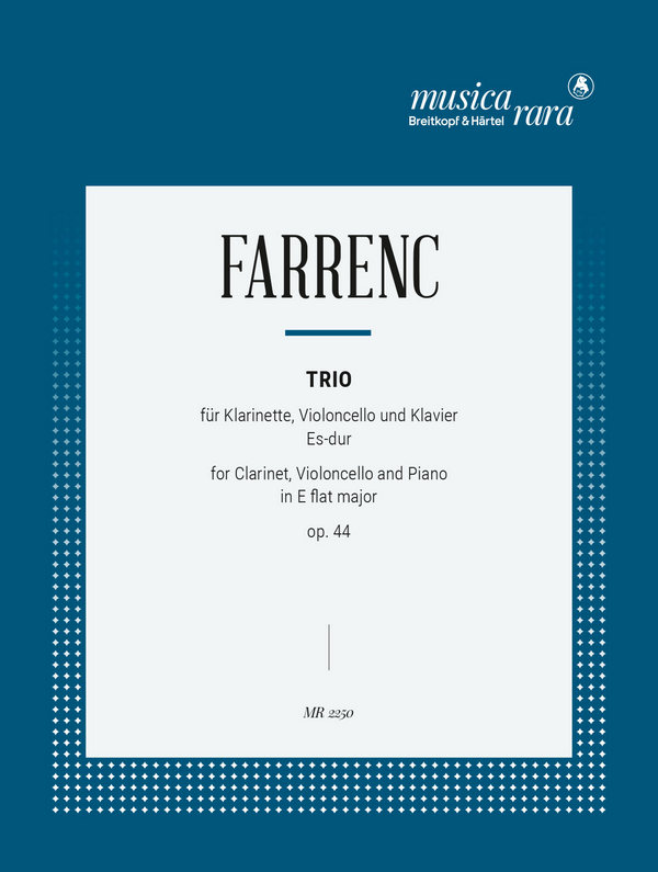 Trio op.44  für Klarinette, Violoncello und Klavier  Partitur und Stimmen