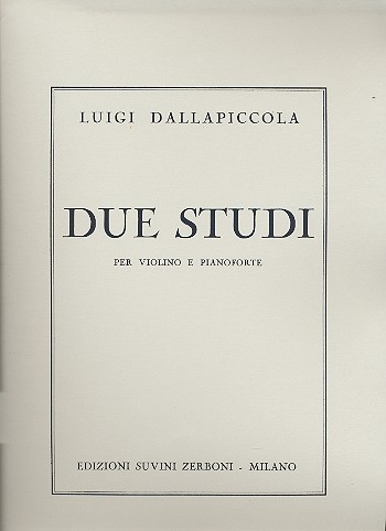 2 studi  per violino e pianoforte  