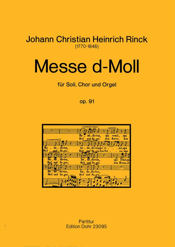 Messe d-Moll op.91  für Soli, Chor und Orgel  Partitur