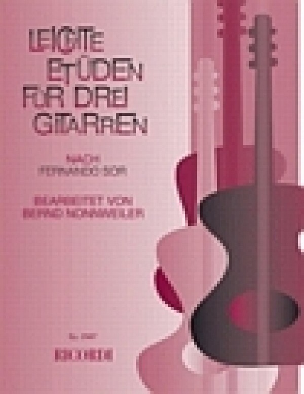 Leichte Etüden&nbsp;&nbsp;für 3 Gitarren&nbsp;&nbsp;