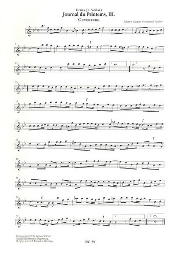 Journal du printemps Band 2  für Bläser, Streicher und Bc  Stimmenset (3-3-(3-3)-2-1)