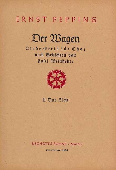 Der Wagen  für gemischten Chor (SATB)  