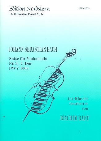 Suite C-Dur Nr.3 BWV1009 für Violoncello  für Klavier  
