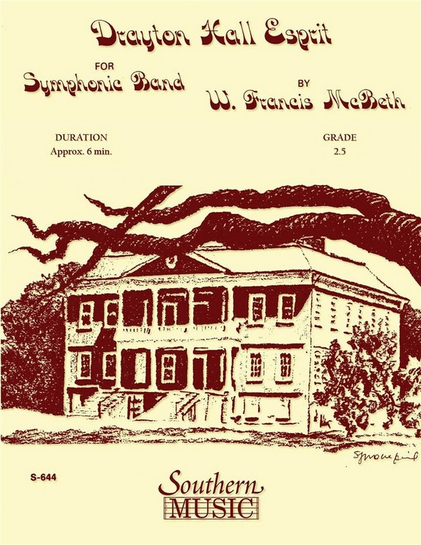 Dryton Hall Esprit&nbsp;&nbsp;for symphonic band&nbsp;&nbsp;score and parts