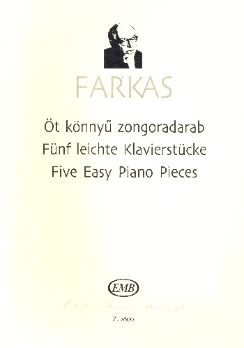 5 leichte Klavierstücke    