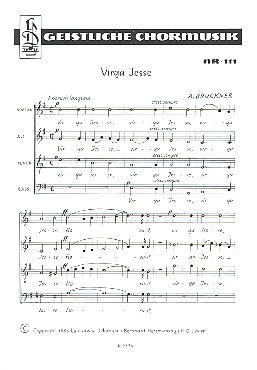 Virga Jesse für gem Chor&nbsp;&nbsp;a cappella&nbsp;&nbsp;Partitur (la)