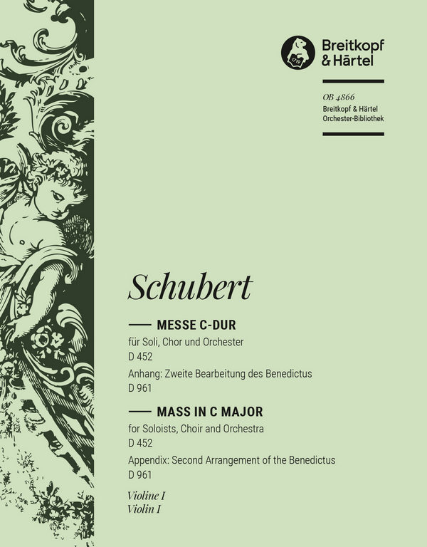 Messe C-Dur op.48 D452&nbsp;&nbsp;für Soli, Chor, Orchester und Orgel&nbsp;&nbsp;Violine 1