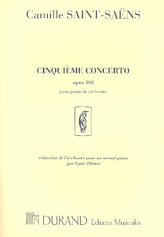 Concerto no.5 op.103&nbsp;&nbsp;pour piano et orchestre&nbsp;&nbsp;réduction pour 2 pianos