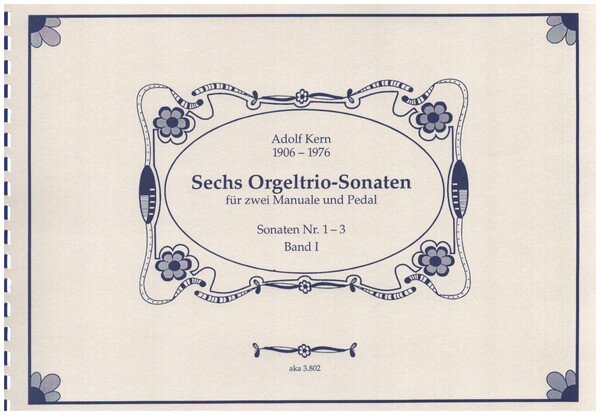 6 Orgeltrio-Sonaten Band 1  für 2 Manuale und Pedal  