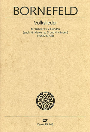 VOLKSLIEDER FUER  KLAVIER (AUCH ZU 3 UND  4 HAENDEN)