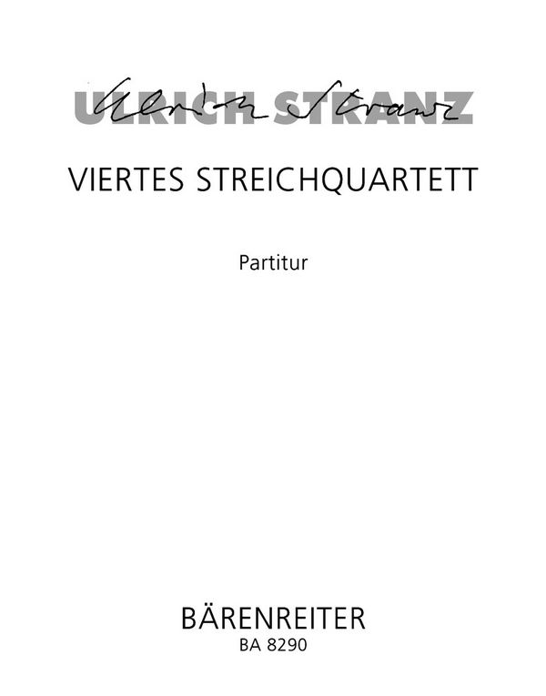 STREICHQUARTETT NR.4  PARTITUR  